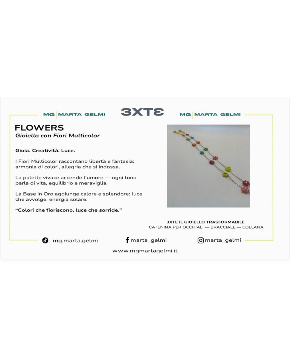 Catenella Multifunzione 4-in-1 3XT3 Marta Gelmi