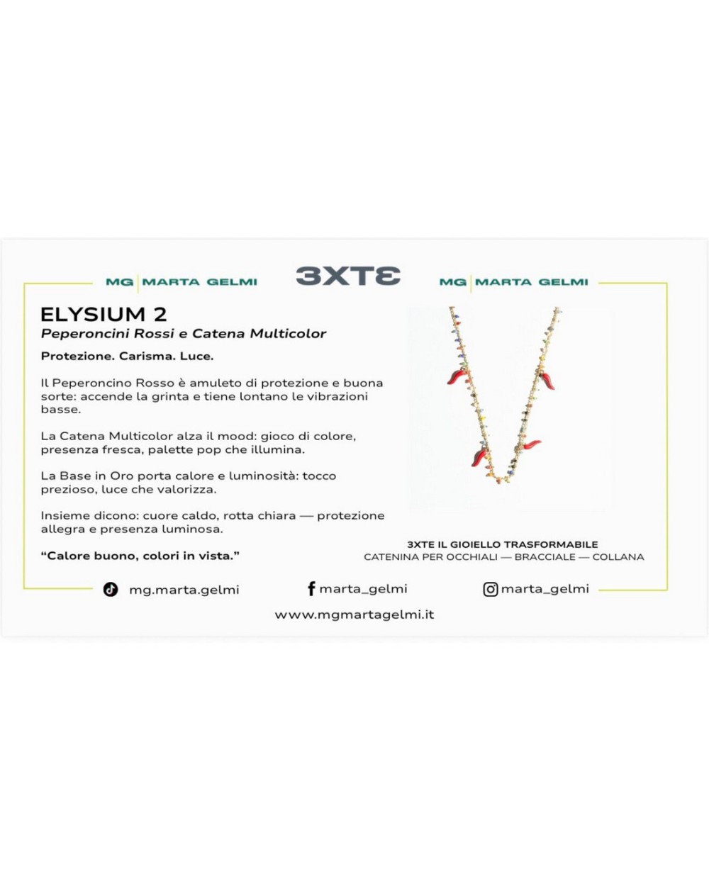 Catenella Multifunzione 4-in-1 3XT3 Marta Gelmi